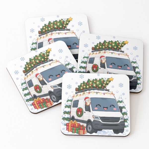 Item preview, Cute Christmas Camper Van Tree On Top designed and sold by porchswings.