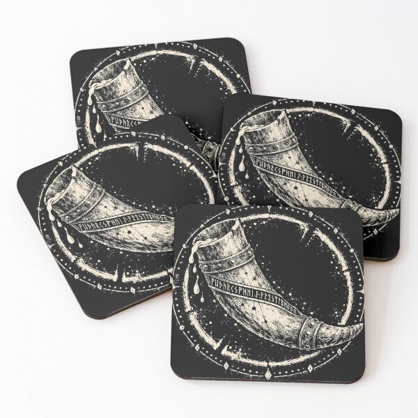 Item preview, Odin's Drinking Horn – Rune Circle designed and sold by Skoelgrim.