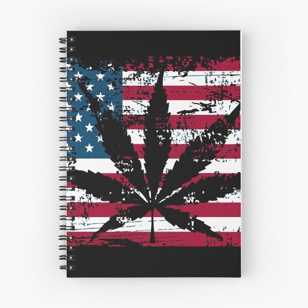 Item preview, US Flag Cannabis Weed USA designed and sold by Shirt-Guide.