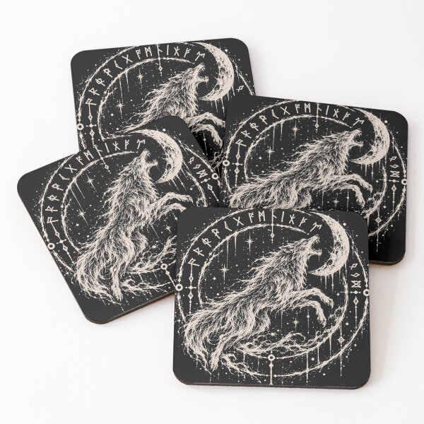 Item preview, The Wolf Who Hunts the Moon designed and sold by Skoelgrim.