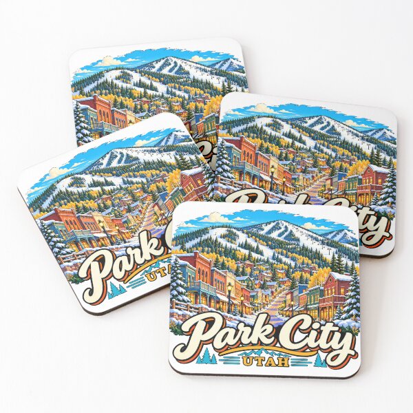 Item preview, Hand Drawn Park City Utah Travel Souvenir Landmark Gift designed and sold by MichaeIRellov.