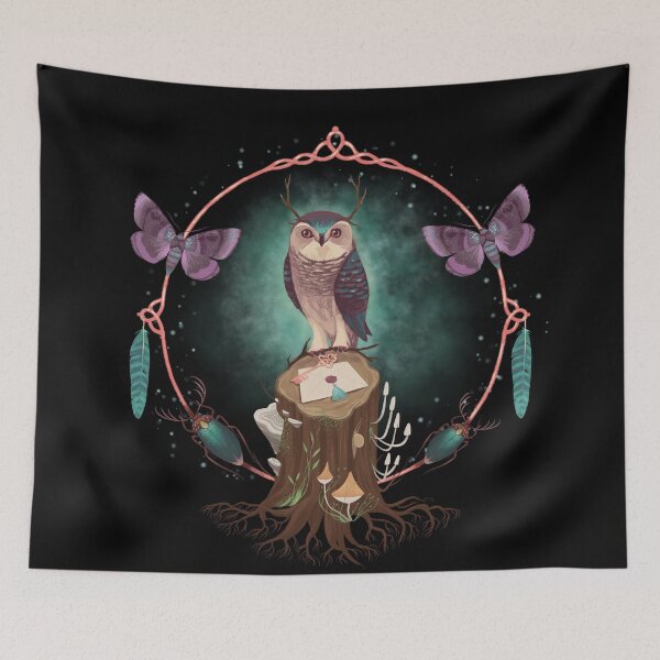 Item preview, Enchanted Woodland Secret Keeper And Dream Catcher designed and sold by BunnyThePainter.