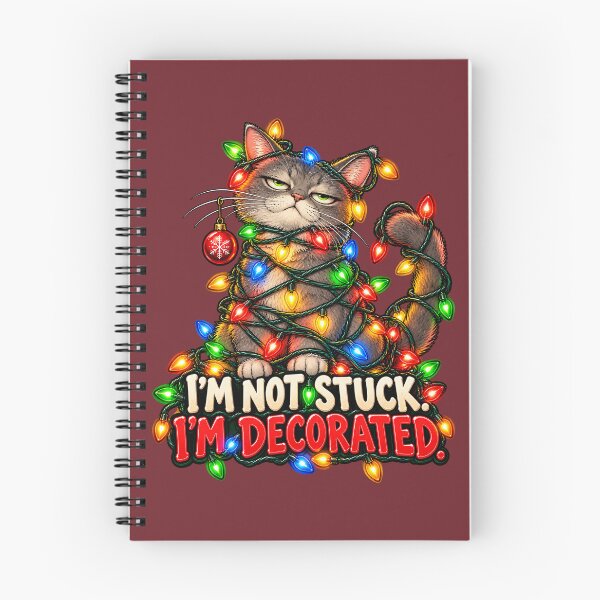 Item preview, I’m Not Stuck. I’m Decorated. | Decorated Cat designed and sold by Furflix.