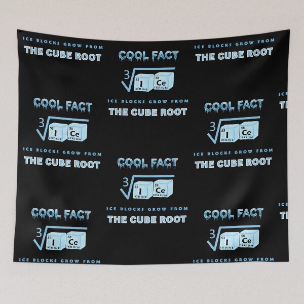 Item preview, COOL FACT - ICE BLOCKS GROW FROM THE CUBE ROOT designed and sold by PhraseCreatives.