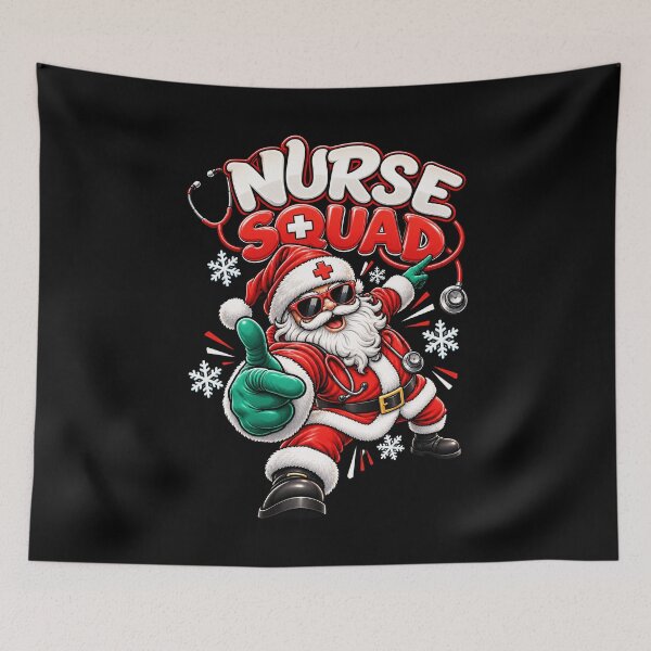 Item preview, Cool Santa Claus Nurse Squad Christmas Design designed and sold by rafaeltto.
