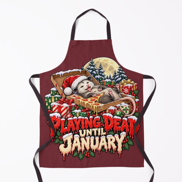 Item preview, Playing Dead Until January | Playing Dead Opossum designed and sold by Furflix.