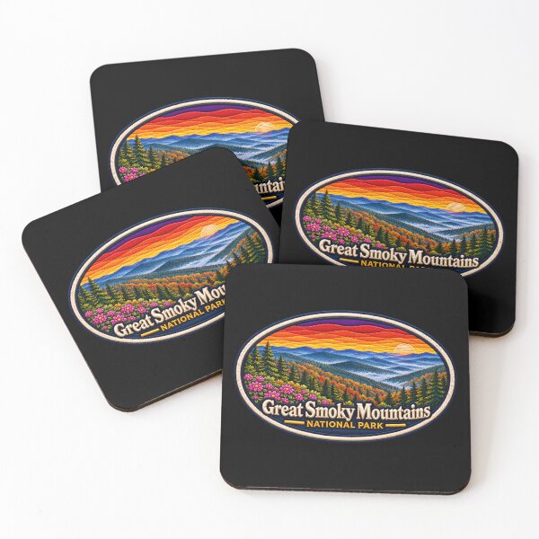 Item preview, Great Smoky Mountains National Park Scenic Stitch Embroidered Patch designed and sold by Swanny's Custom T-shirt and Gift Designs.