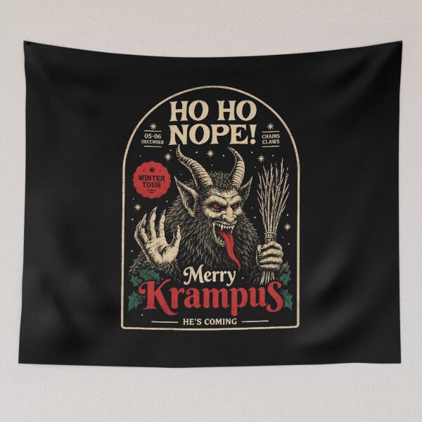 Item preview, Ho Ho Nope Krampus Winter Tour Chains Claws Dark Holiday designed and sold by davidtranxa.