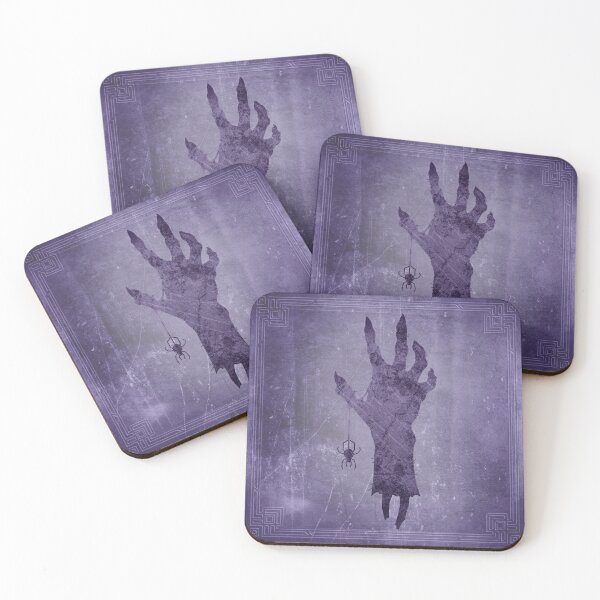 Item preview, Creepy Clawed Zombie Hand Spider Halloween Horror Purple designed and sold by Ghoul Enterprises.