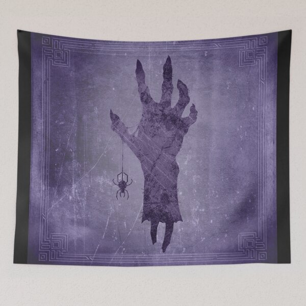 Item preview, Creepy Clawed Zombie Hand Spider Halloween Horror Purple designed and sold by Ghoul Enterprises.