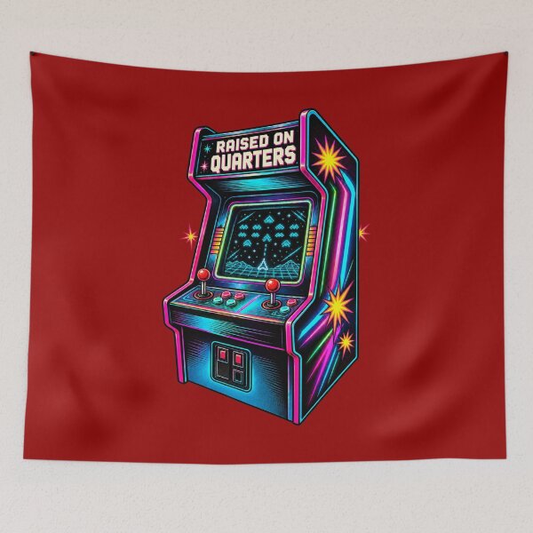 Item preview, Raised on Quarters Retro Arcade Gaming designed and sold by GENX-AUTISM-DAD.