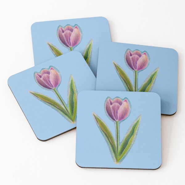 Item preview,  Purple Tulip Colored Pencil Drawing designed and sold by Sky-99.