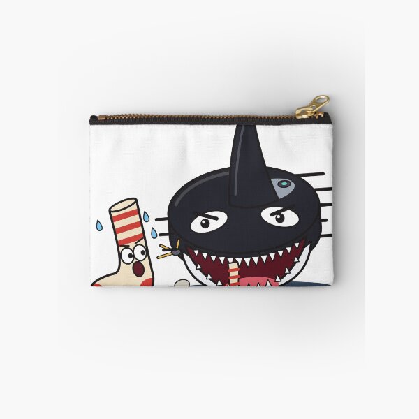 Item preview, Robot Vacuum Orca Sticker - Floor Predator Hunting a Sock designed and sold by Cozy Pages Studio.