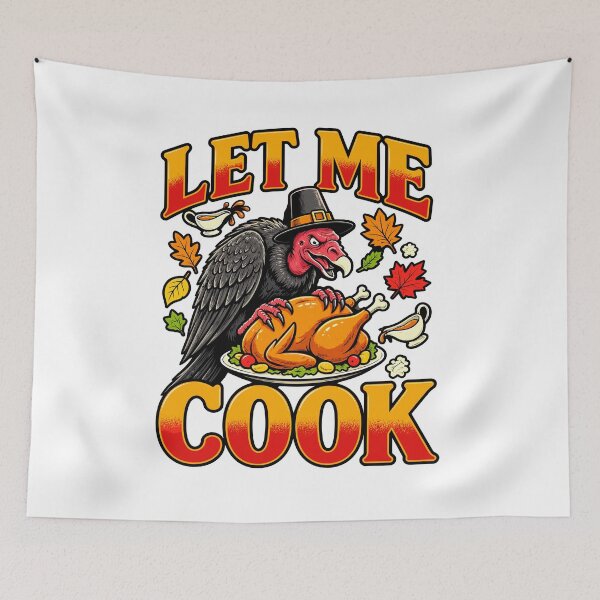 Item preview, Let Me Cook Funny Pilgrim Vulture Thanksgiving Dinner Humor designed and sold by Designart68.