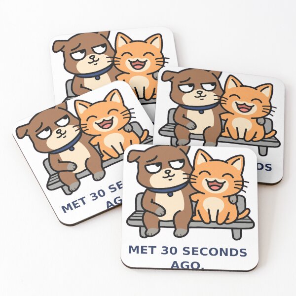 Item preview, Met 30 Seconds Ago Funny Dog Sticker | Instant Best Friends Decal designed and sold by ryleemaxwell.