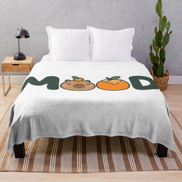 Item preview, Capybara And Tangerine Mood designed and sold by MellowCapyStore.