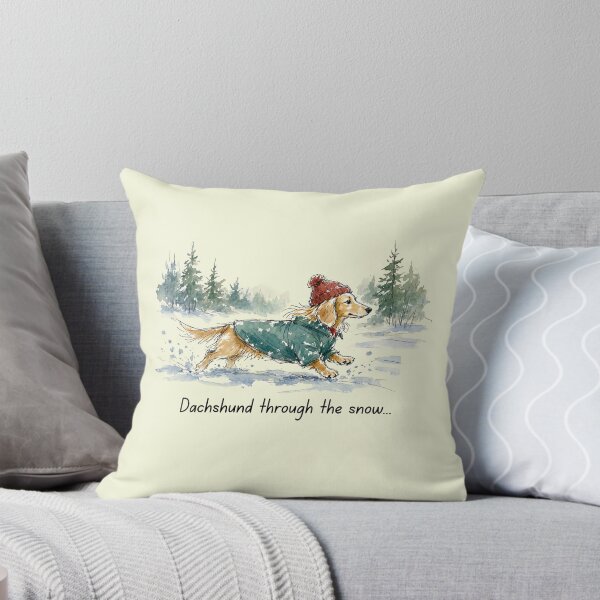 Item preview, Dachshund through the snow... designed and sold by ZogDog Pro.