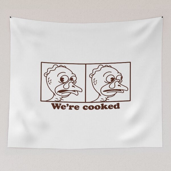 Item preview, Were Cooked Funny Plucked Turkeys Side Eye Thanksgiving Meme designed and sold by Designart68.