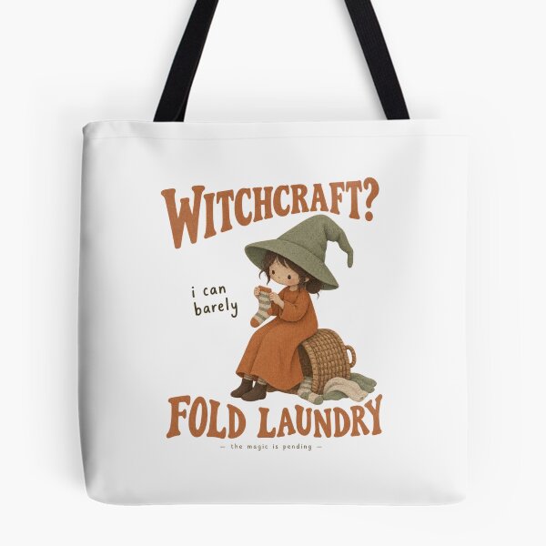 Item preview, Witchcraft I Can Barely Fold Laundry Funny Witch Halloween designed and sold by PhylonBoxx.