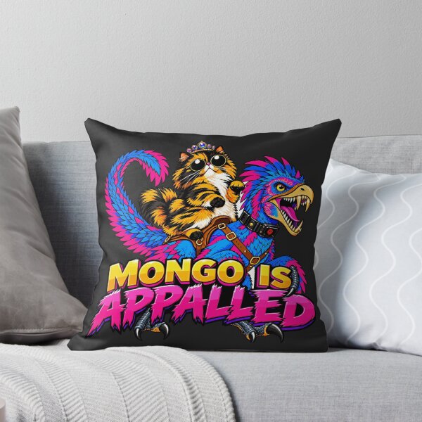 Item preview, Mongo Is Appalled Princess Cat Riding Velociraptor LitRPG designed and sold by Designart68.