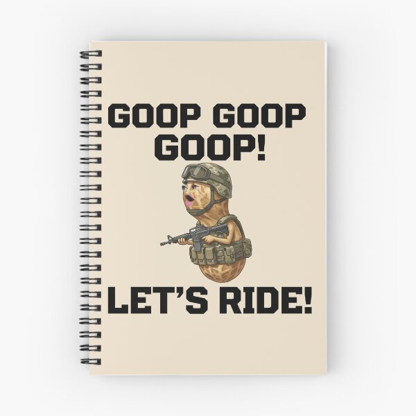 Item preview, Goop Goop Let's Ride Soldier Peanut Black Text designed and sold by mareix.