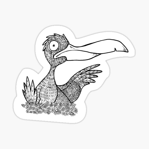 Big Beak Bird Sticker