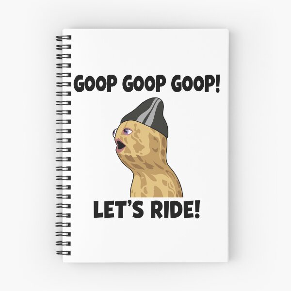 Item preview, Goop Goop Let's Ride Peanut Cartoon Black designed and sold by mareix.