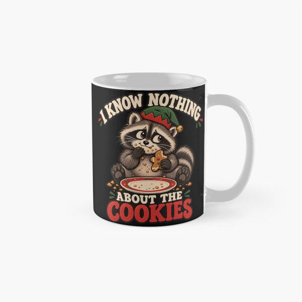 Item preview, Christmas Raccoon Cookie Thief – Funny Holiday Animal Art designed and sold by  Essence-Rise .