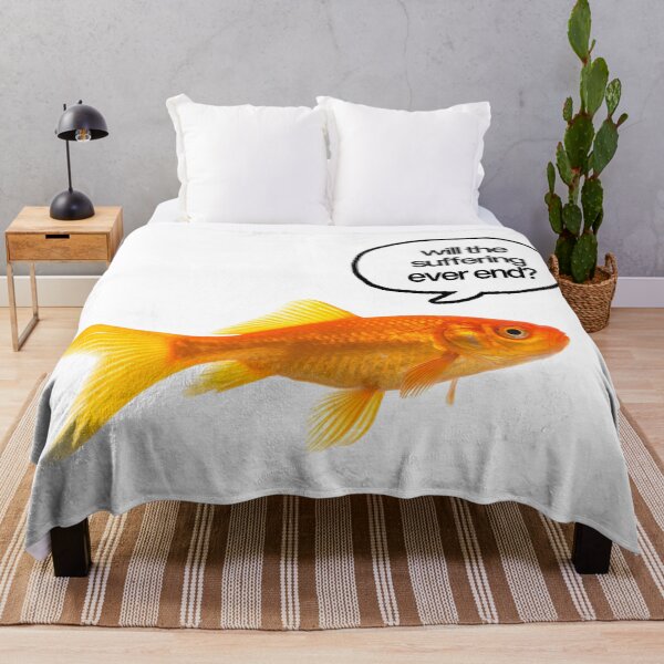 Item preview, Depressed Fih - Cute Funny Fish designed and sold by lydsshop.
