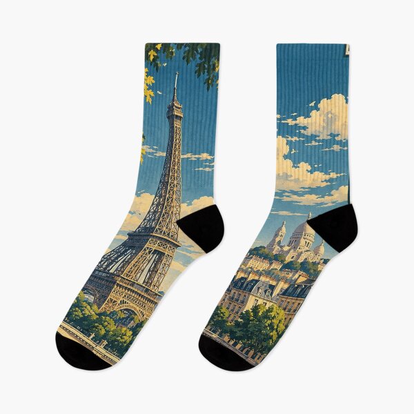 Item preview, Paris France - Vintage Eiffel Tower and Seine designed and sold by Bomax121.