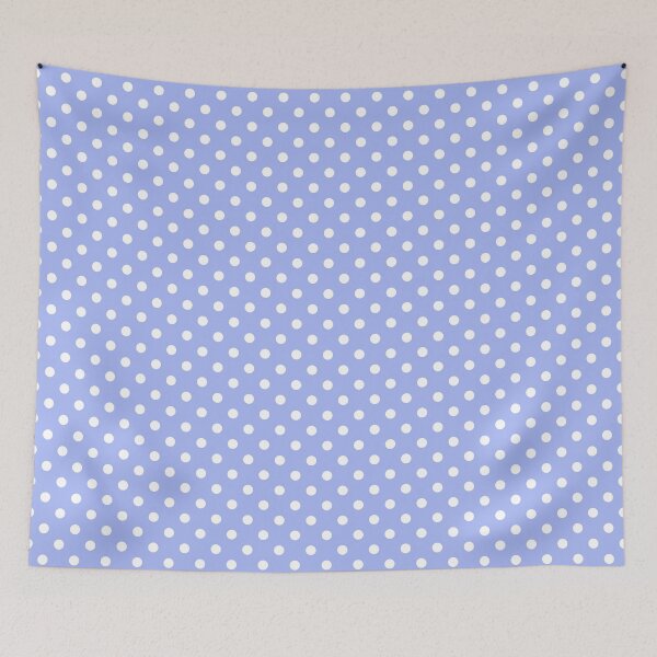 Item preview, Blue and white small polka dot pattern designed and sold by RishabhArts1.