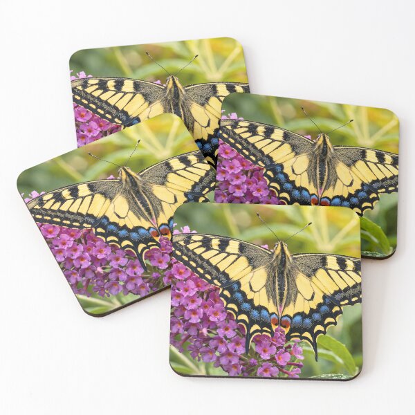 Item preview, Swallowtail Butterfly on Purple Butterfly Bush Macro designed and sold by TTERRA.