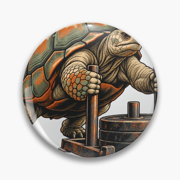 Artikelvorschau, Schildkröte schiebt einen Gewichtsschlitten entworfen und verkauft von KaroxoArts.