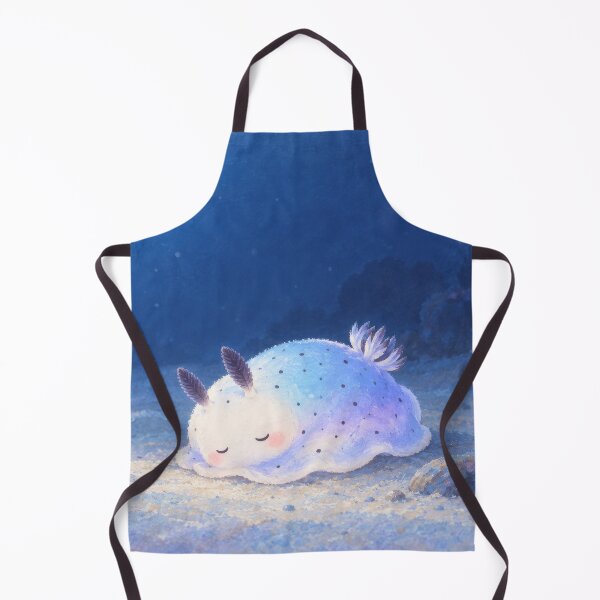Item preview, Sea Bunny Slug Sleeping on a Blue Seafloor designed and sold by AshiraCreations.