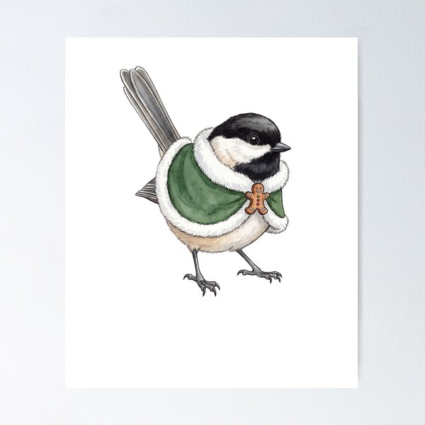 Item preview, Gingerbread Cape Chickadee designed and sold by Tiffany Roy.