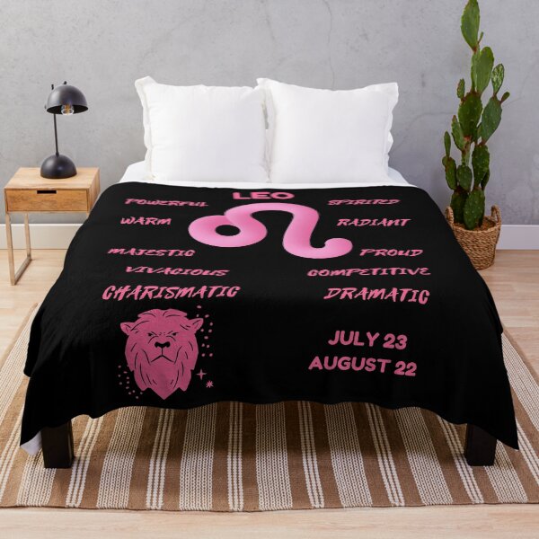 Item preview, Leo Zodiac Sign Astrology Symbol Horoscope - Soft Pink & Black designed and sold by ZODIARA.