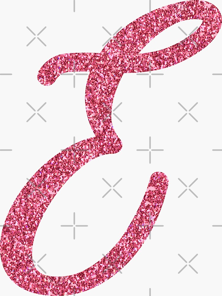 Pink Glitter Letter Y Sticker for Sale by DevineDesignz