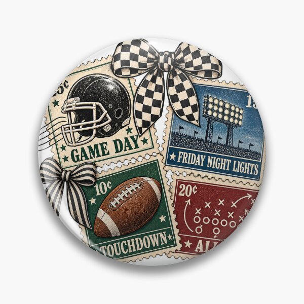Item preview, Vintage Football Stamps Touchdown Tailgate Game Day designed and sold by Affiliora.