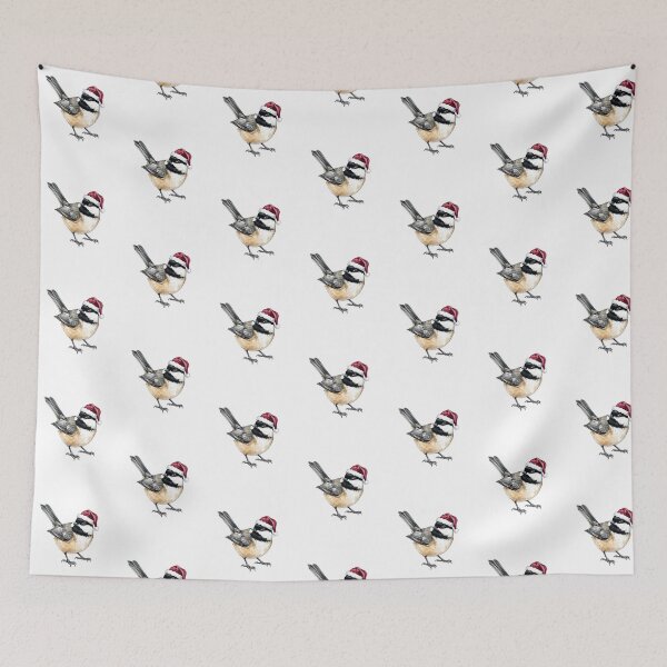 Item preview, Santa Hat Chickadee designed and sold by Tiffany Roy.