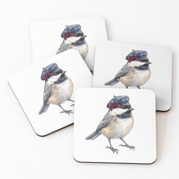 Item preview, Snowflake Beret Chickadee designed and sold by Tiffany Roy.