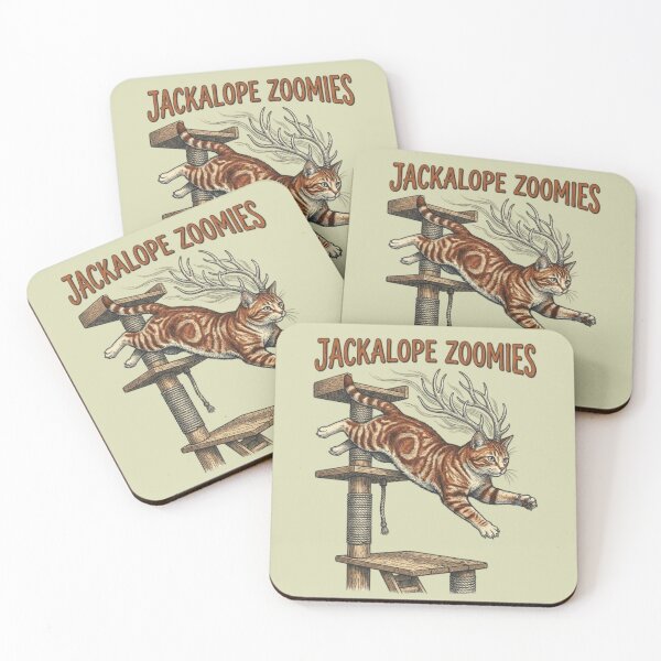 Item preview, Jackalope Zoomies Funny Cat Chaos Mythology Cat Funny Cat Owner Gift designed and sold by FurRealStudioCo.