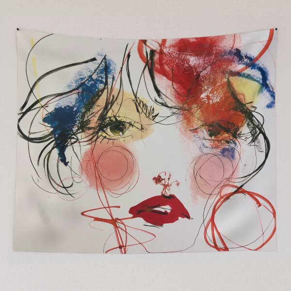 Item preview, Expressive Fashion Portrait Abstract Fem designed and sold by trajeado14.