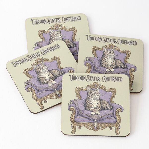 Item preview, Unicorn Status Funny Spoiled Cat Mythology Cat Funny Cat Owner Gift designed and sold by FurRealStudioCo.