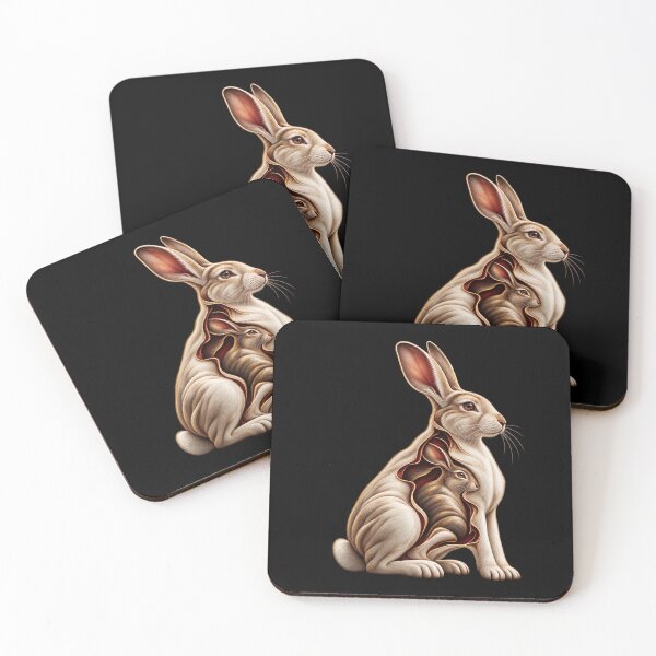Item preview, The Self Beneath Stillness – Surreal Rabbit Duality designed and sold by Anyshca.