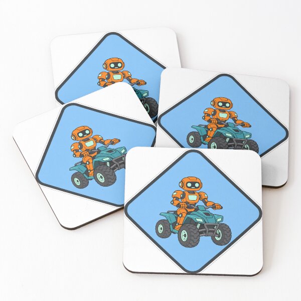 Item preview, Robot Riding an ATV – Sci-Fi Off-Road Adventure designed and sold by the-dovlat.