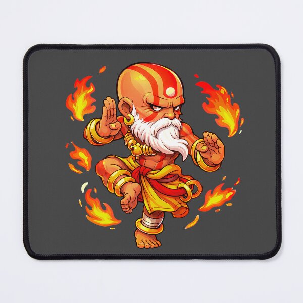 Item preview, Fire Warrior Martial Arts Master – Fiery Anime Style Character Art designed and sold by Grapyziip.