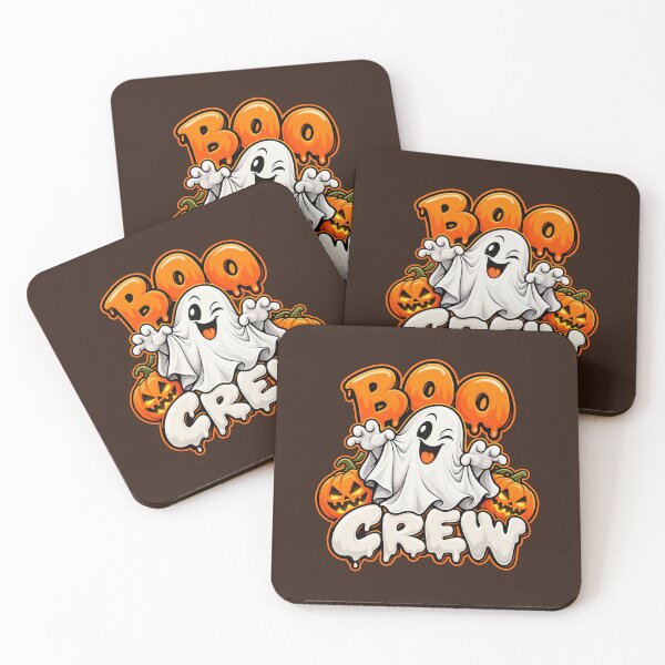 Item preview, Boo Crew Cute Ghost Pumpkin Halloween Cartoon Design designed and sold by DIB Designs – Express Your Style.