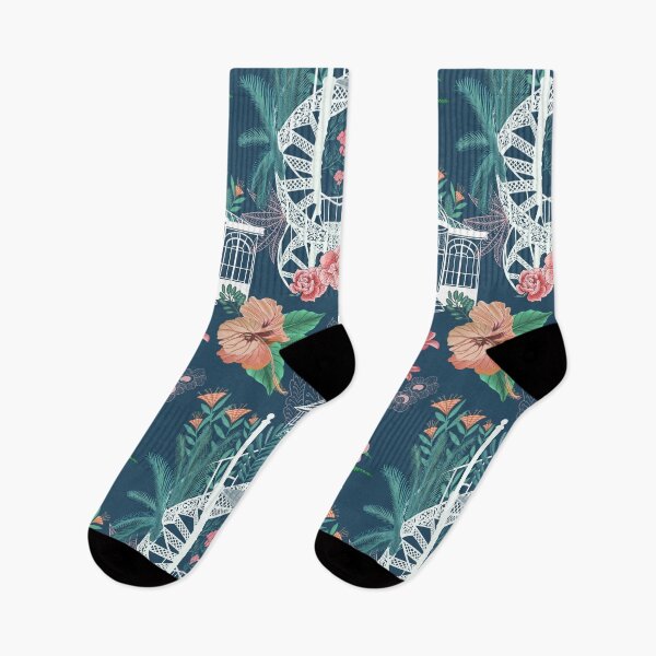 Item preview, Vintage botanical garden on dark ground designed and sold by Flyingwall.