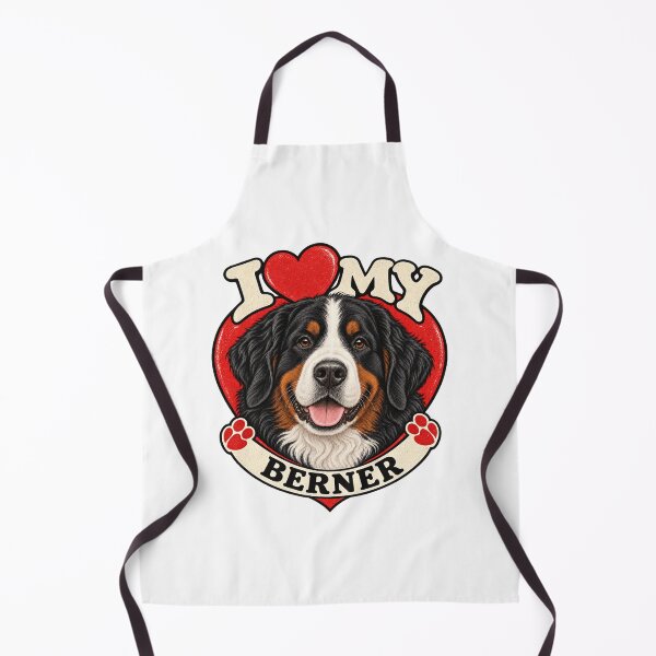 Item preview, I Love My Berner - Retro Heart designed and sold by Mystik-Media.