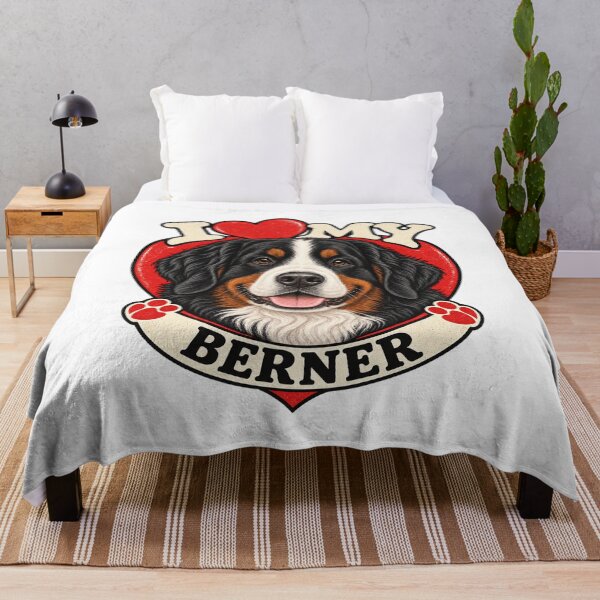 Item preview, I Love My Berner - Retro Heart designed and sold by Mystik-Media.